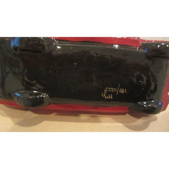 NEW IN BOX WEIHNACHTSZIERDE RED CONVERTIBLE GLASS CHRISTMAS ORNAMENT - Picture 5 of 6